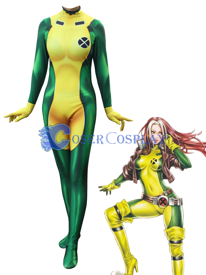 2018 X Men Rogue Sexy Halloween Costumes For Women